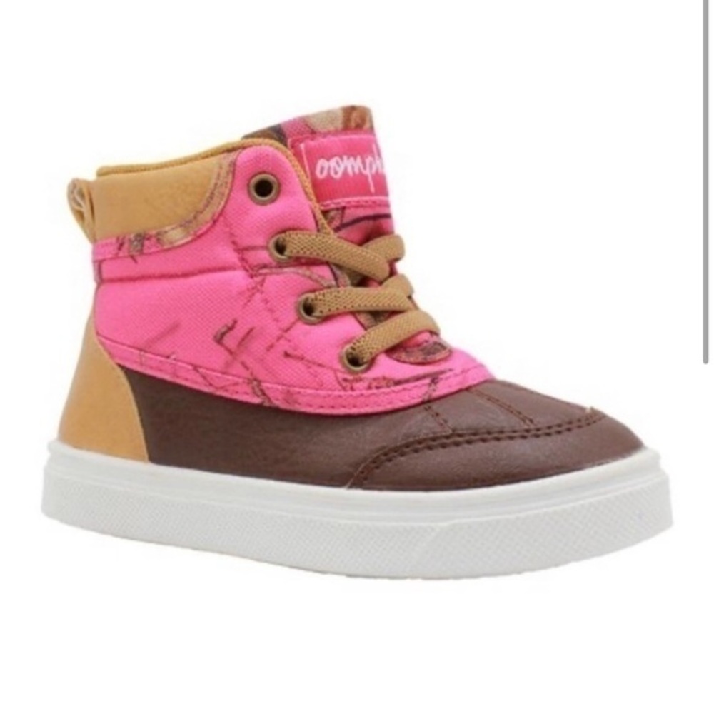 Oomphies Little Girls Oak Julian Hi-Top Sneakers Shoes Size 1 New